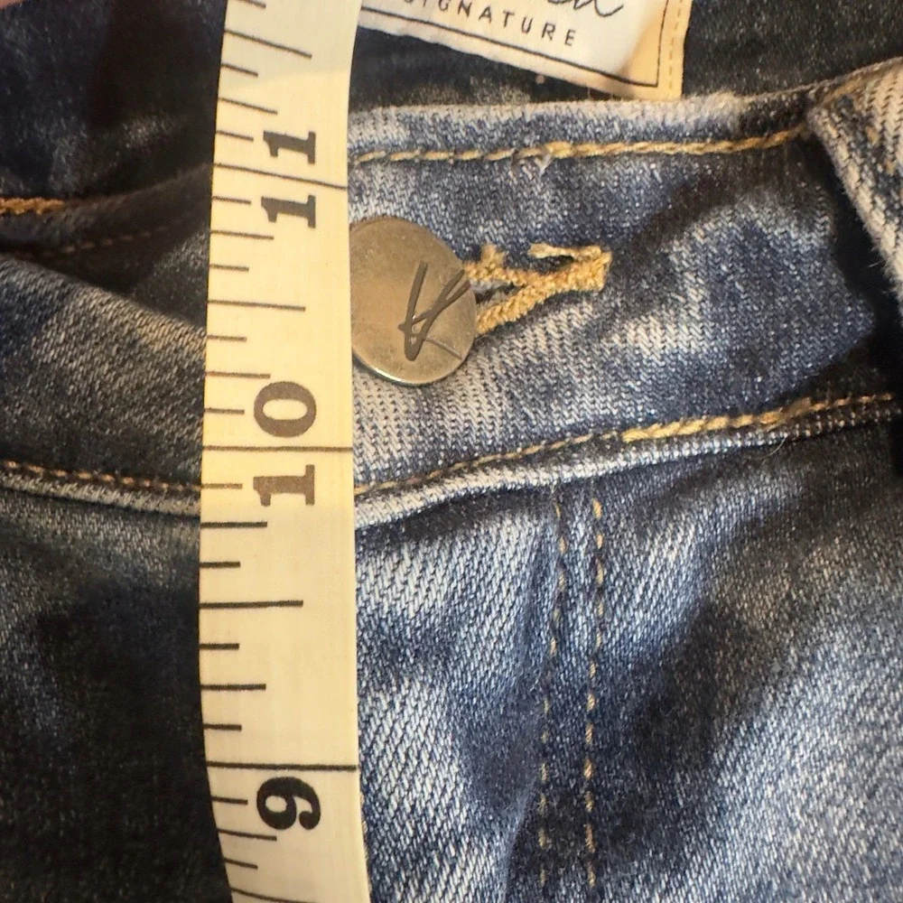 KanCan Signature Kurvy Ultra High Rise Ankle Skinny Jeans Distressed Size 27